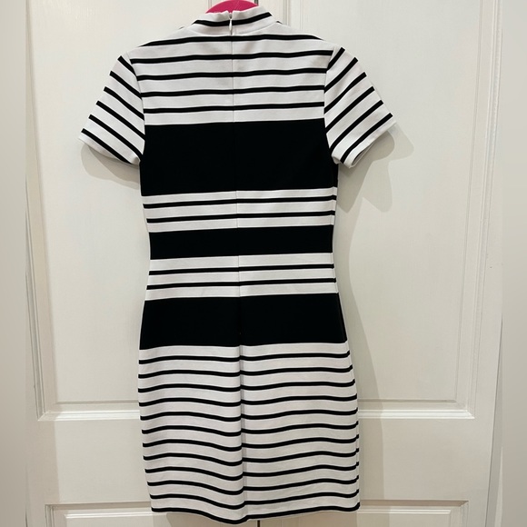Stripped Short Sleeved Dress - extra small - Picture 3 of 5